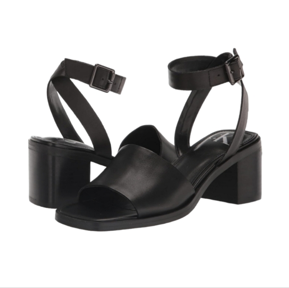 Calvin Klein Shoes - Calvin Klein Jeans Shoes Women's Size 7.5M Black Leather High Heel Sandals